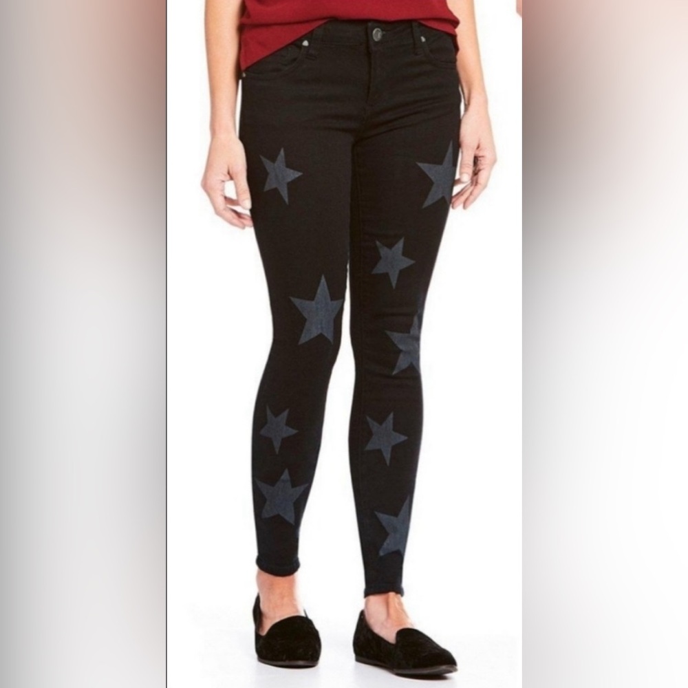 KUT from the Kloth NWOT Black Star Pattern Jeans